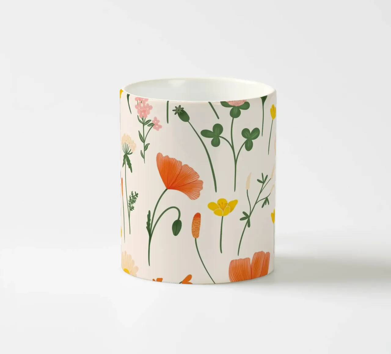 incantevoli fiori di campo tazza in ceramica da nicigabrieldesigns