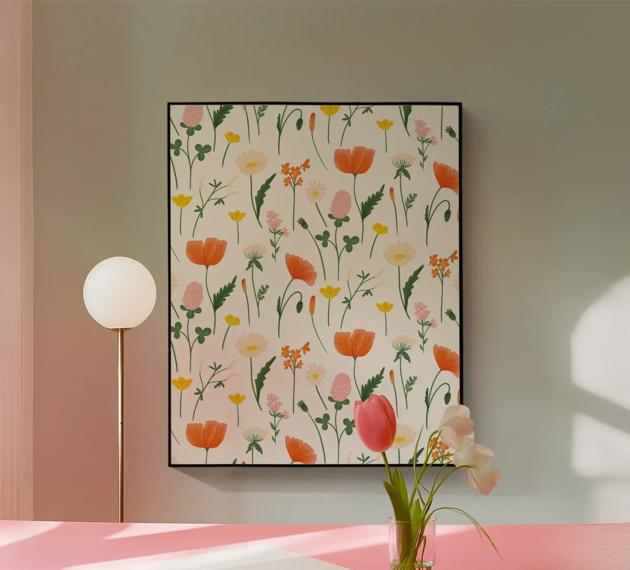 incantevoli fiori di campo plexiglass da nicigabrieldesigns