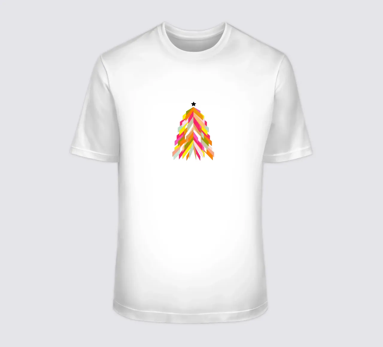 Albero di Natale retrò su bianco t-shirt da Dominique Vari
