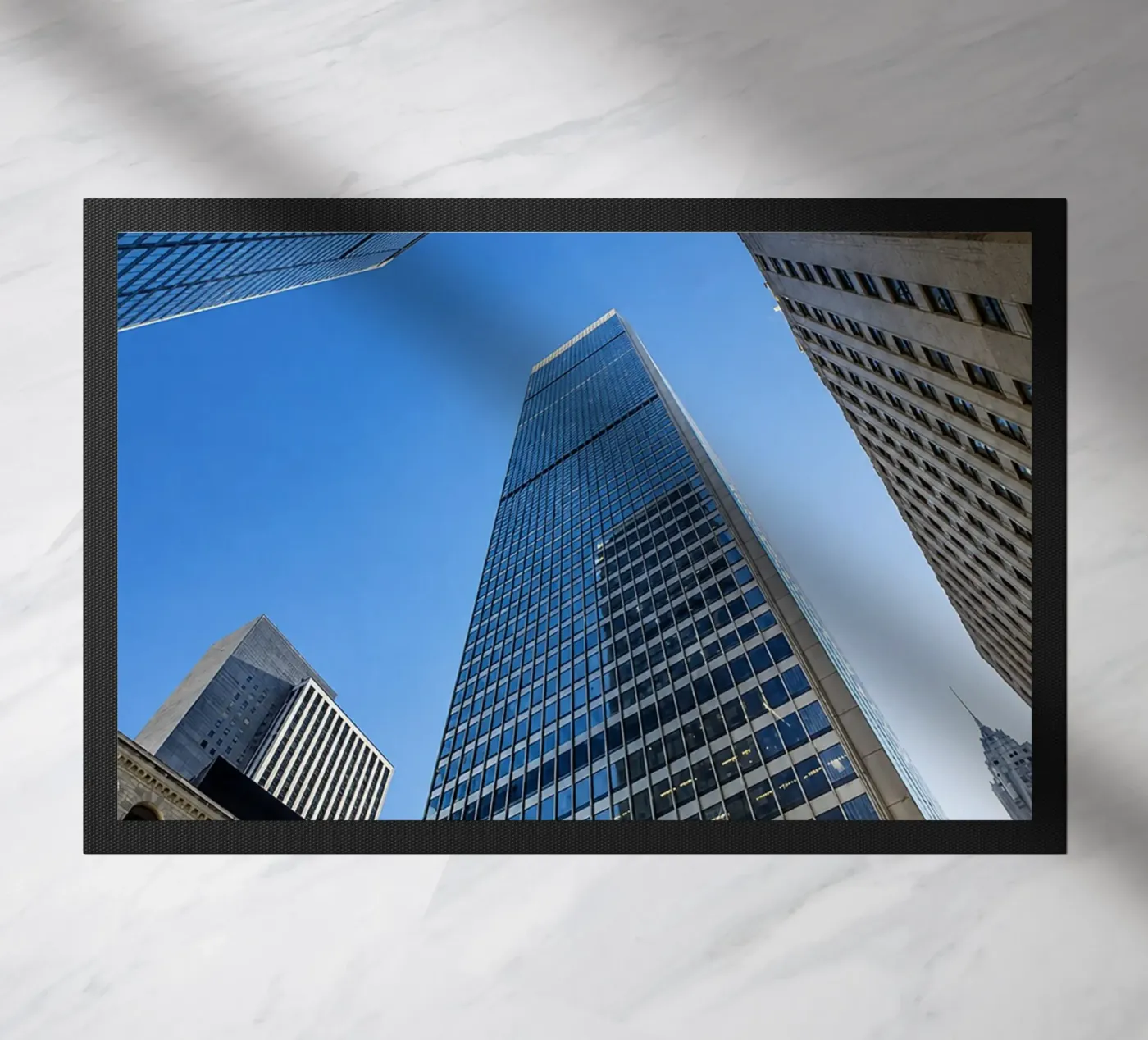 skyscraper view doormat by onelife
