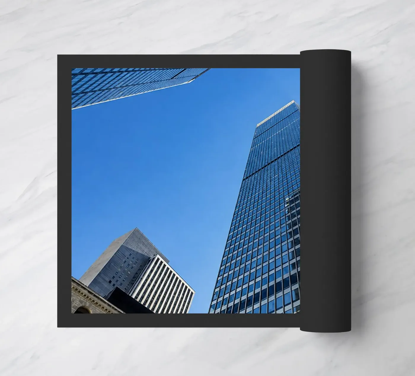 skyscraper view doormat by onelife