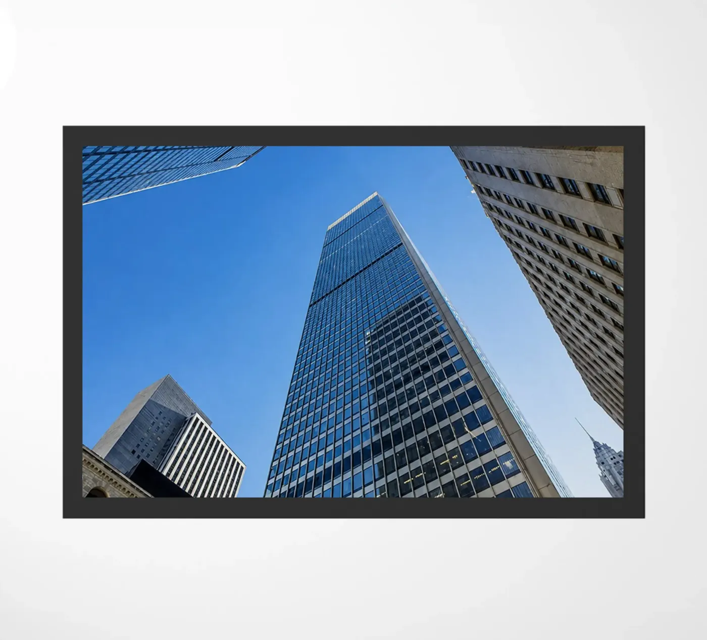 skyscraper view doormat by onelife