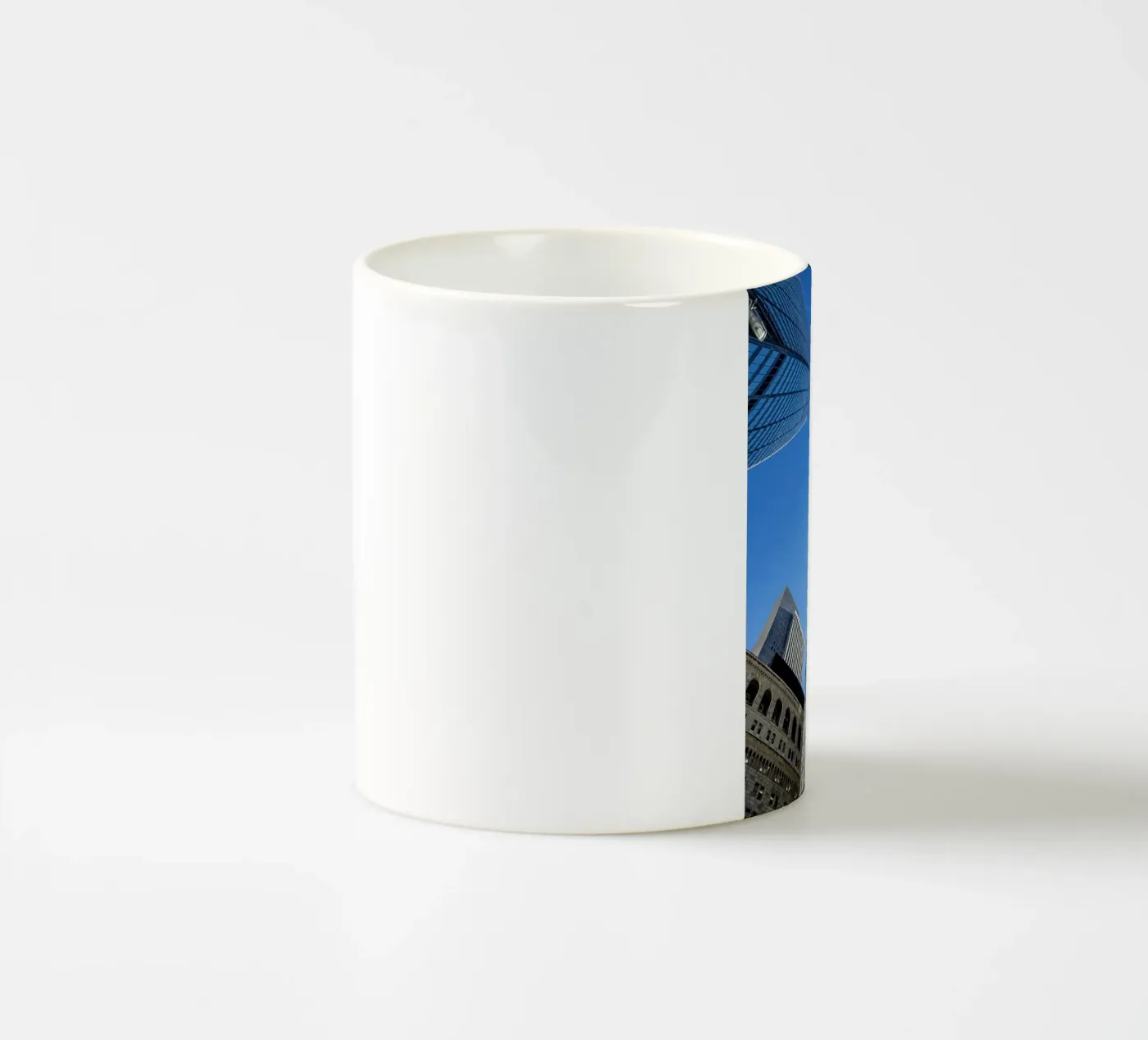 skyscraper view ceramic mug by onelife