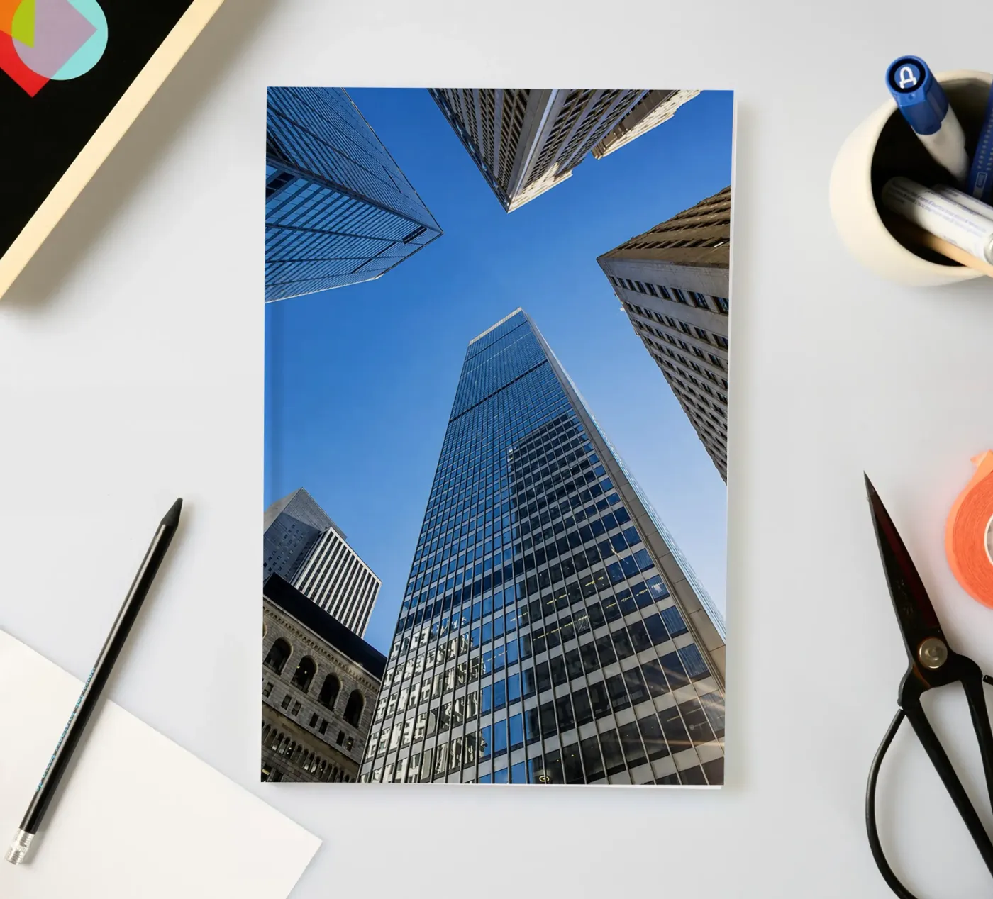 skyscraper view notebook by onelife