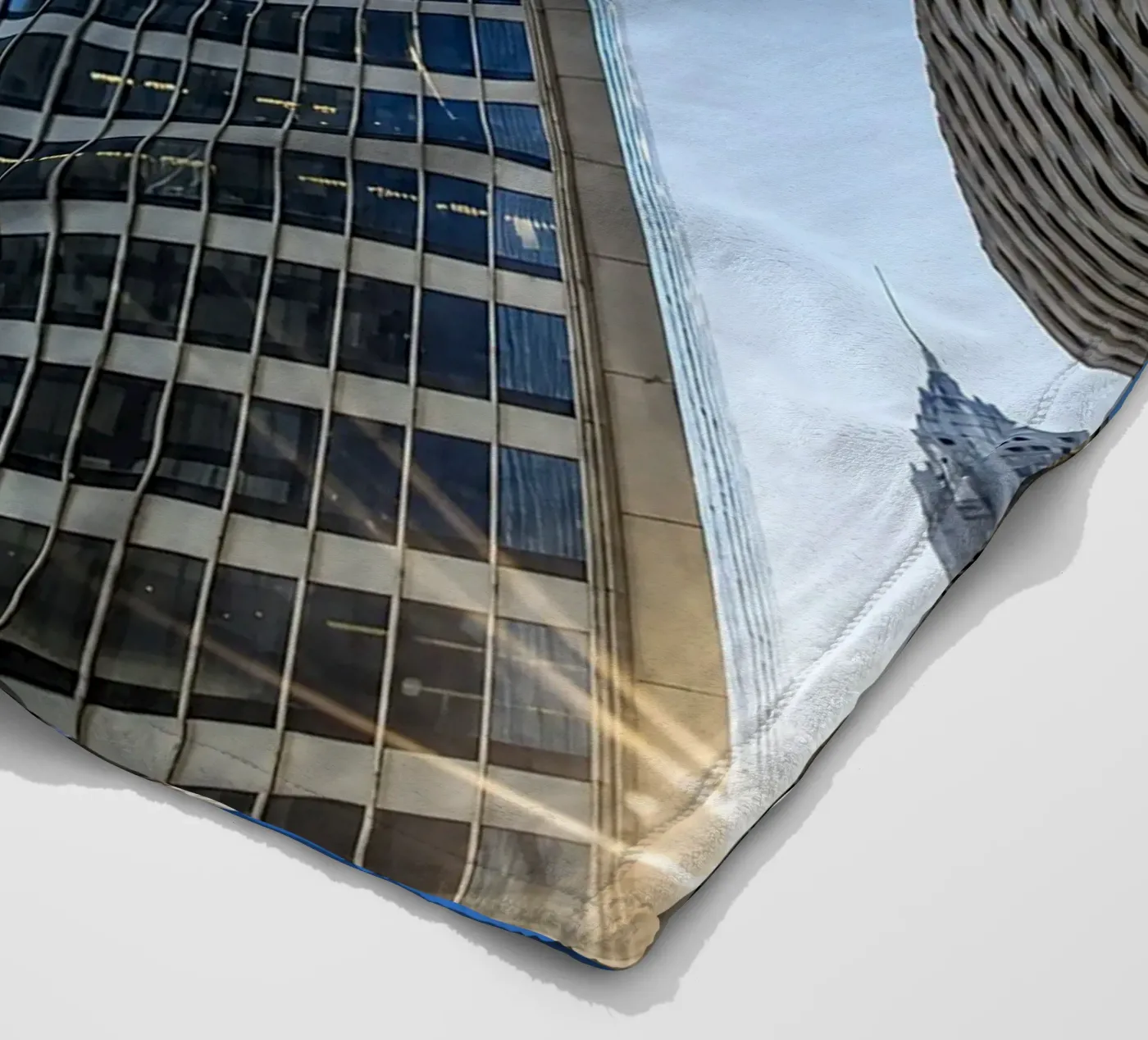 skyscraper view fleece blanket by onelife