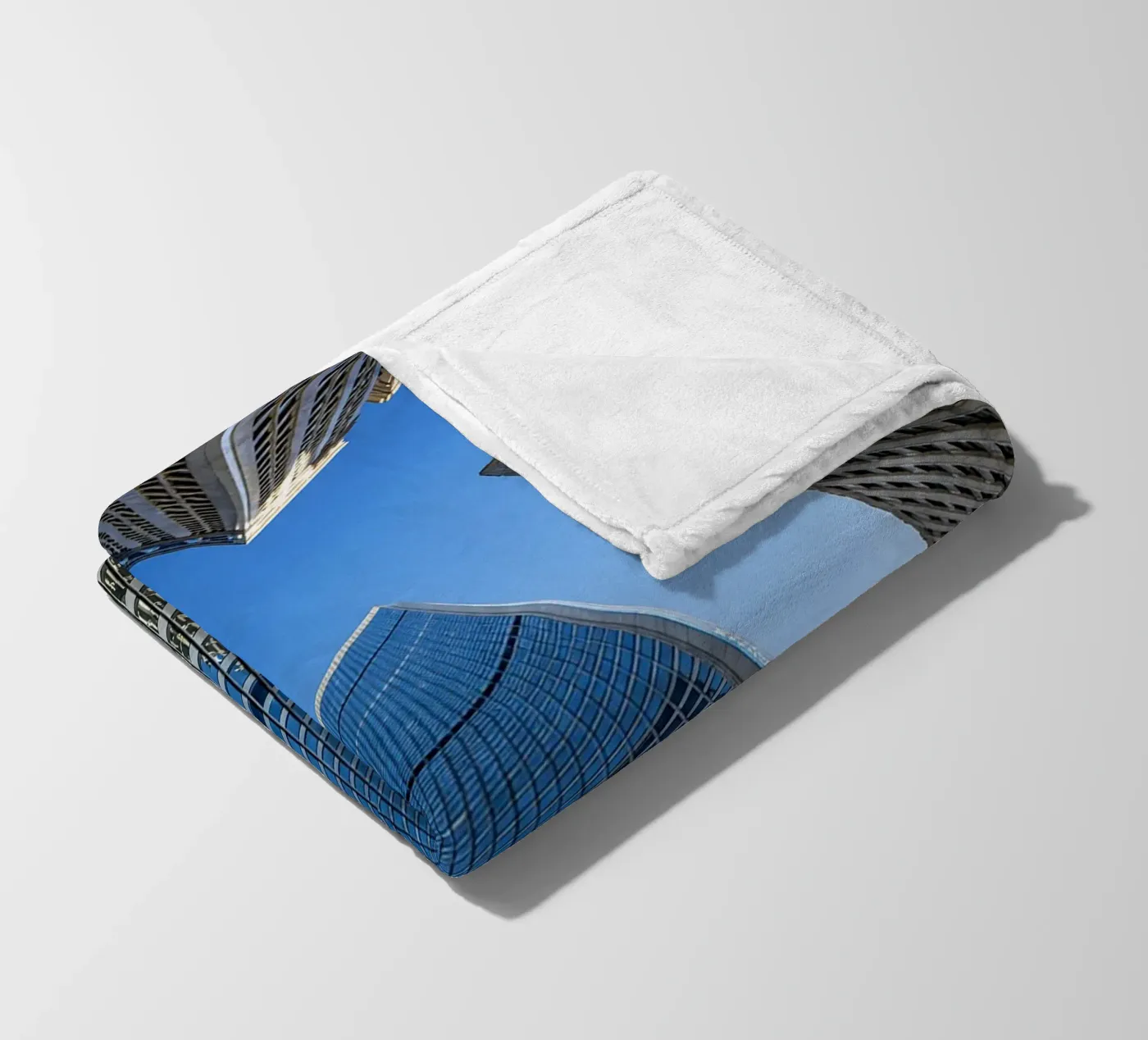 skyscraper view fleece blanket by onelife