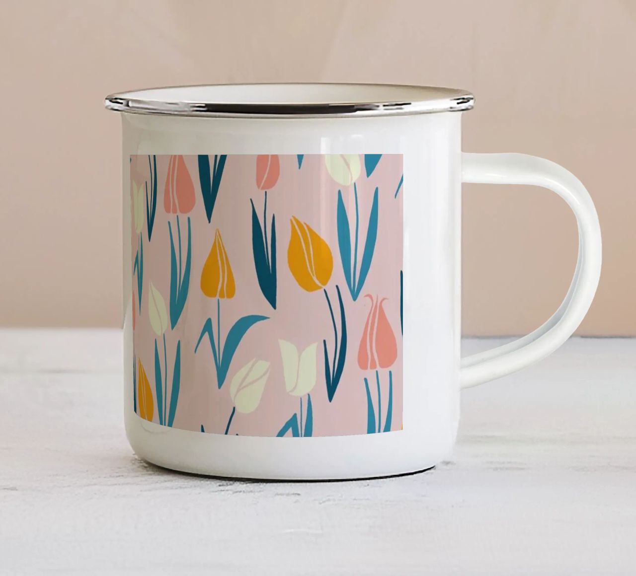 Tulips tazza in smalto da nicigabrieldesigns