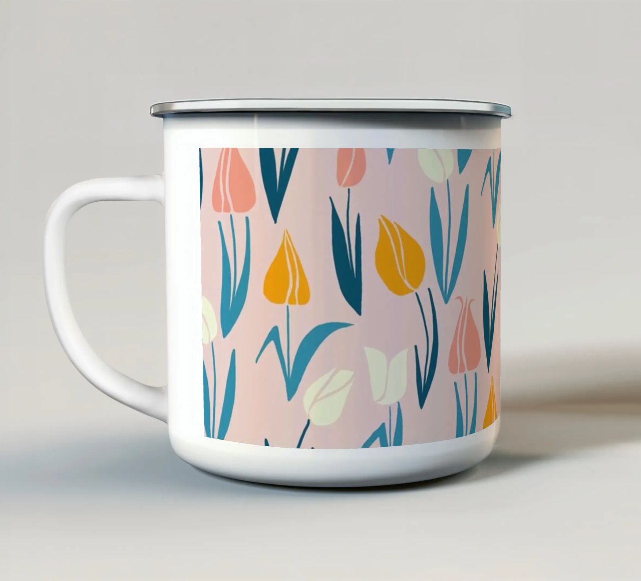 Tulips tazza in smalto da nicigabrieldesigns