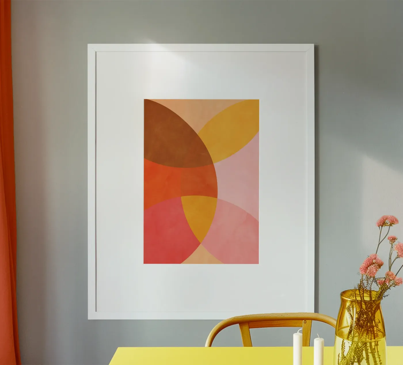 Abstracte vormen poster van Lines Inside
