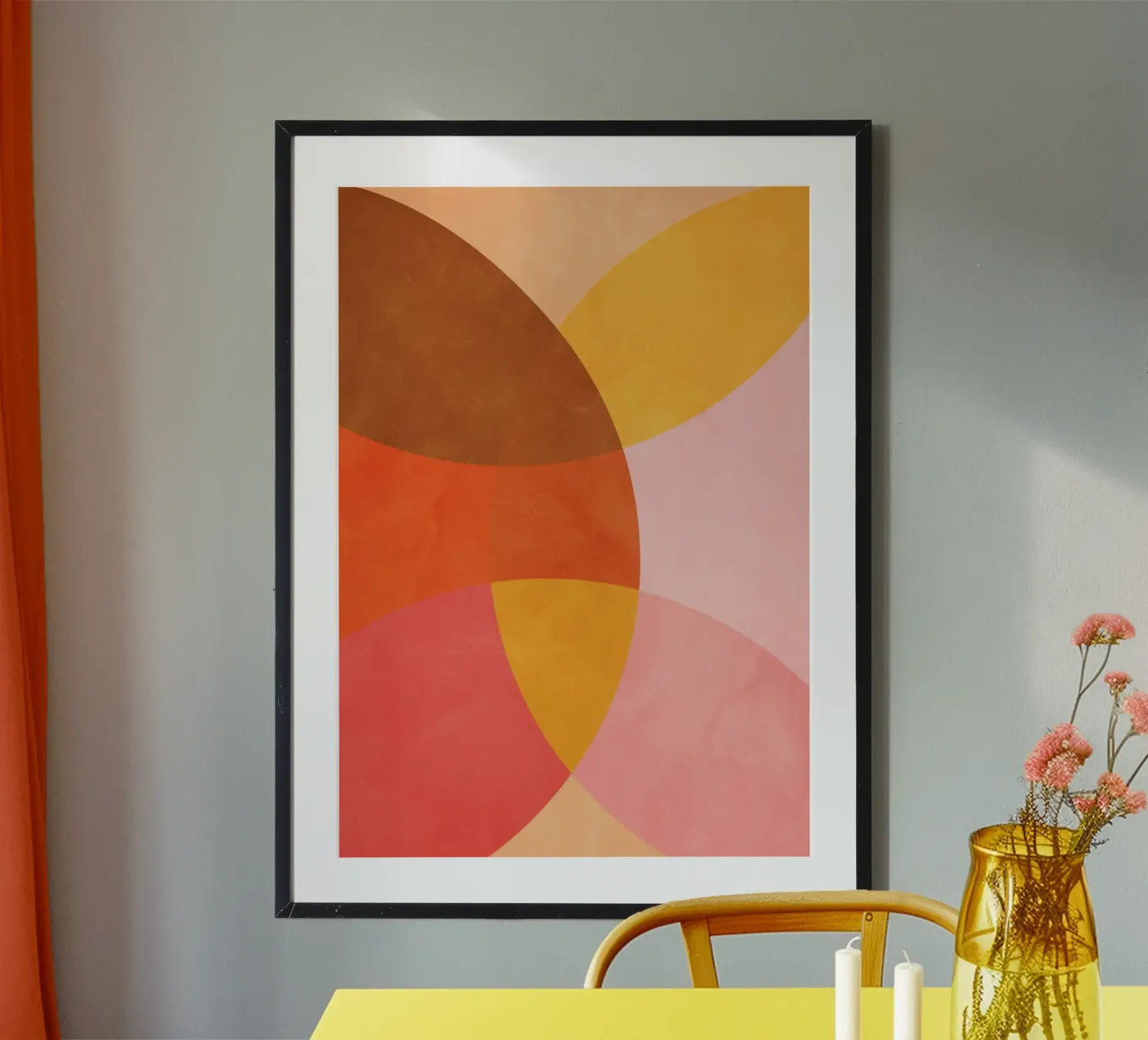 Abstracte vormen poster van Lines Inside