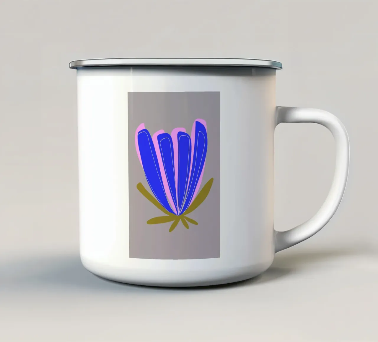 A Flower 1 tazza in smalto da Studio Memb