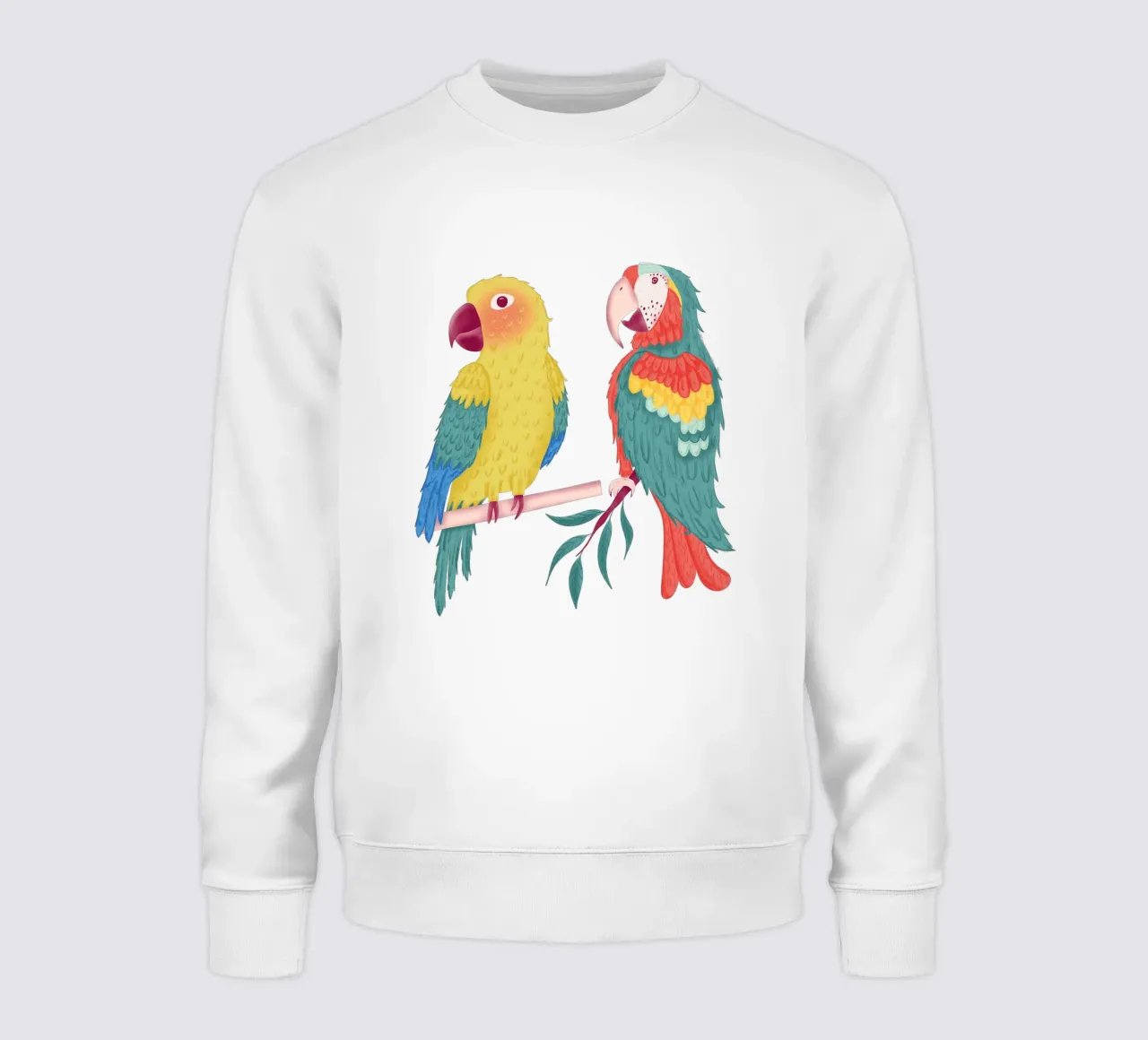 Pappagalli colorati felpa da nicigabrieldesigns