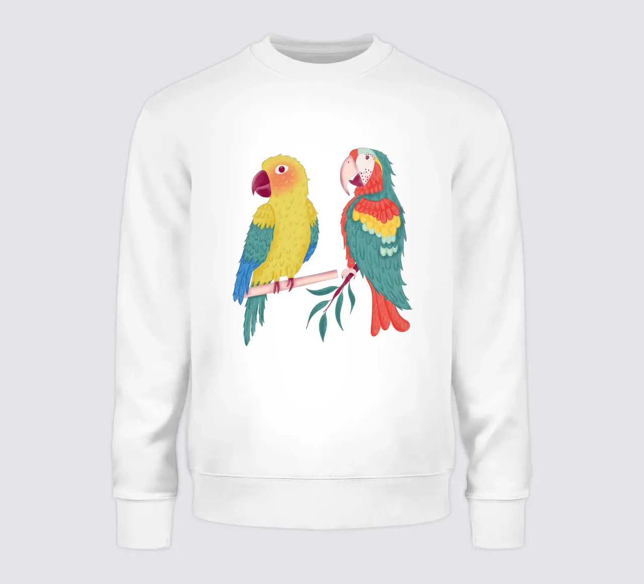 Pappagalli colorati felpa da nicigabrieldesigns