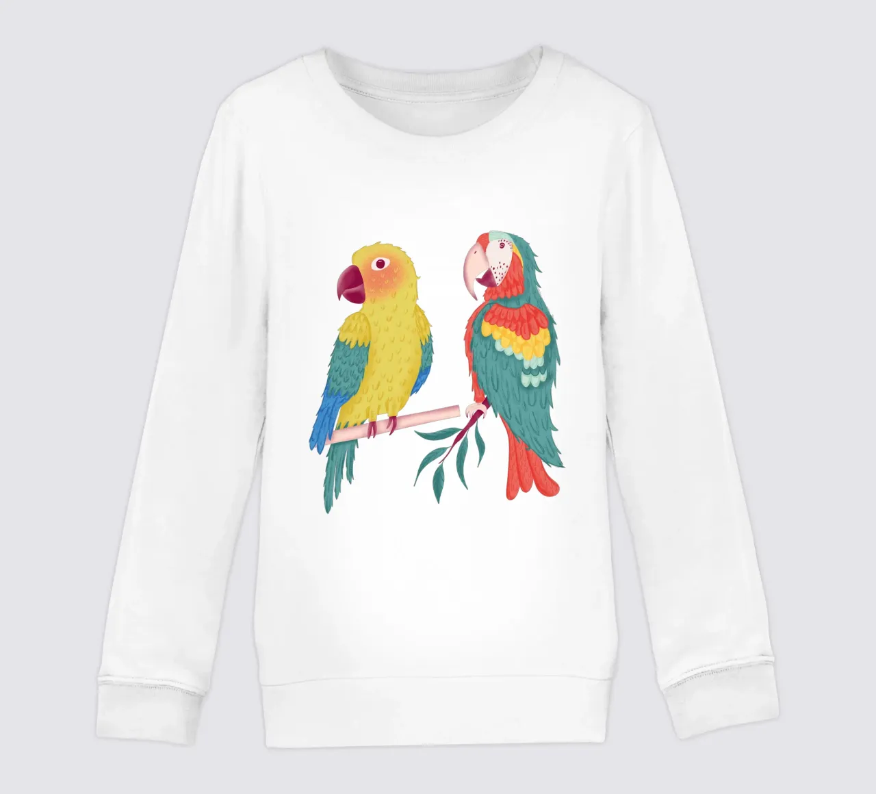 Pappagalli colorati felpa bambino da nicigabrieldesigns