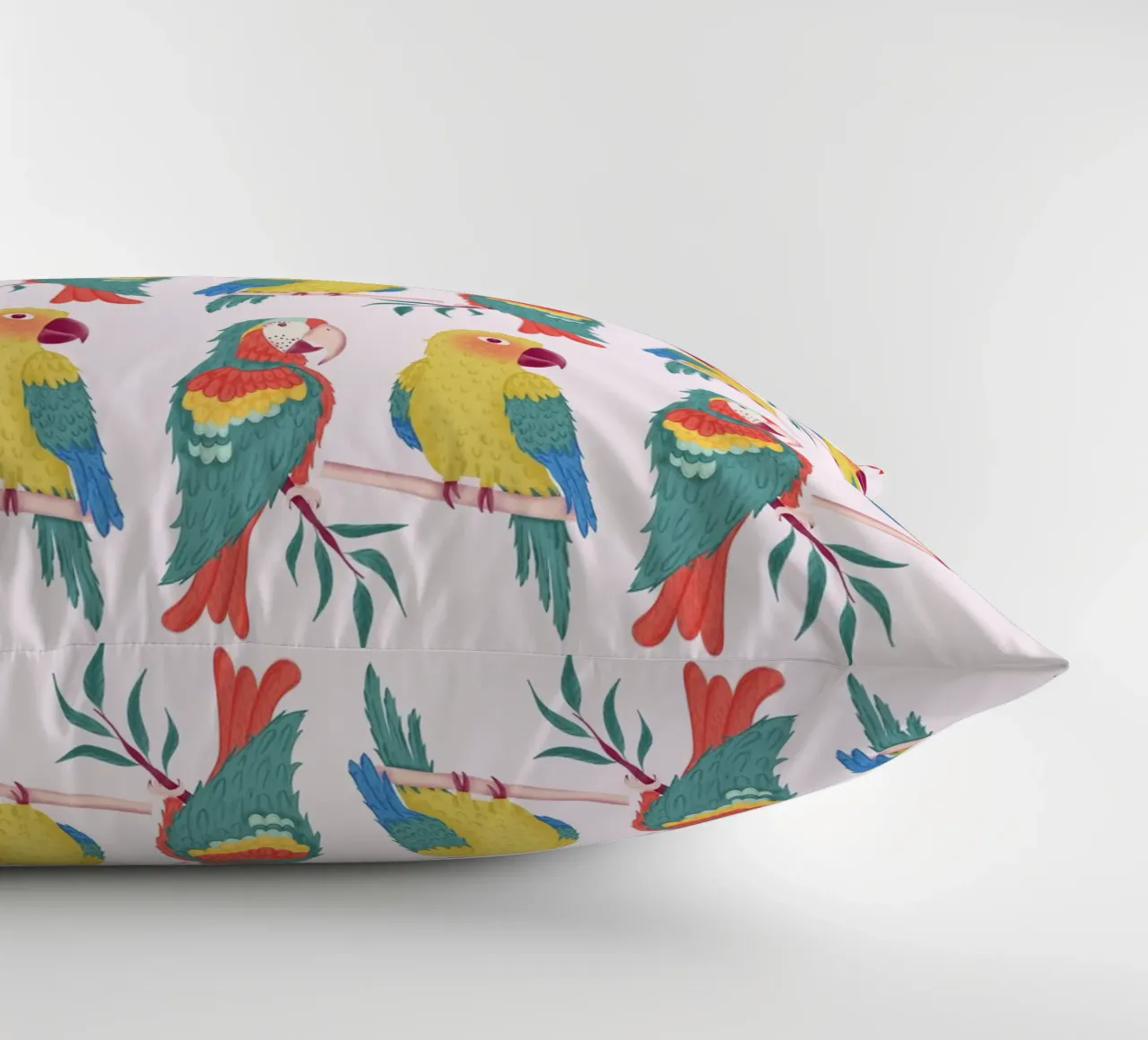 Pappagalli colorati cuscino da nicigabrieldesigns