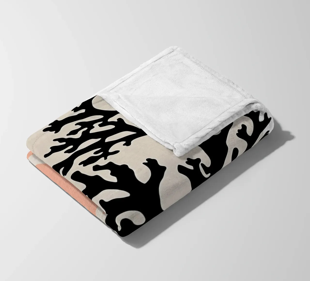 Coral (Peach) coperta in pile da treechild