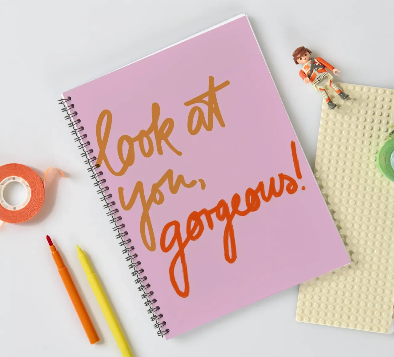Look At You, Gorgeous! spiral notebook by Studio Memb