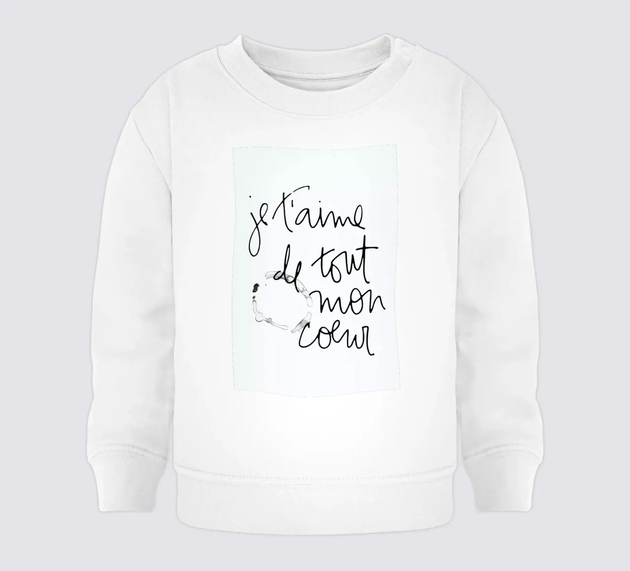 Je t'aime felpa neonato da Kristen Polsinelli