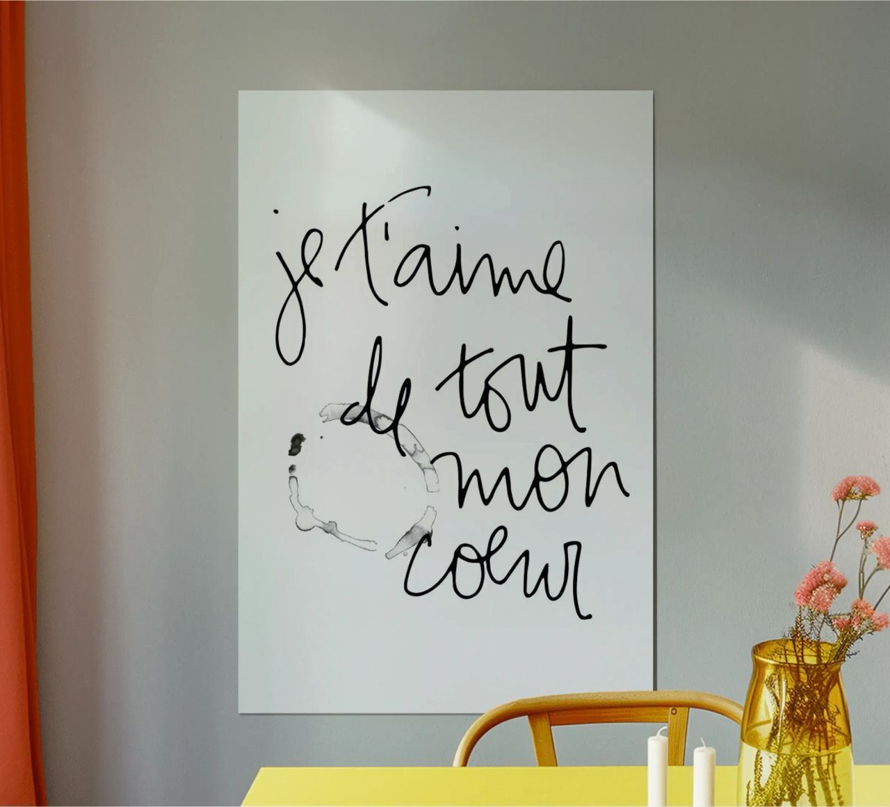 Je t'aime poster de Kristen Polsinelli