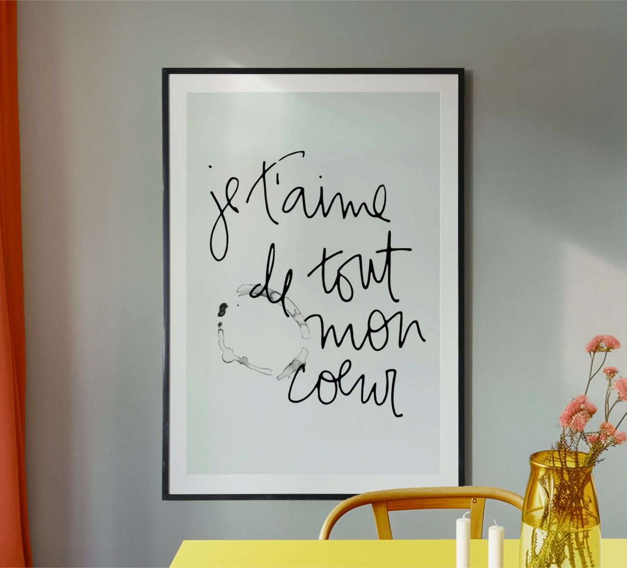 Je t'aime poster de Kristen Polsinelli