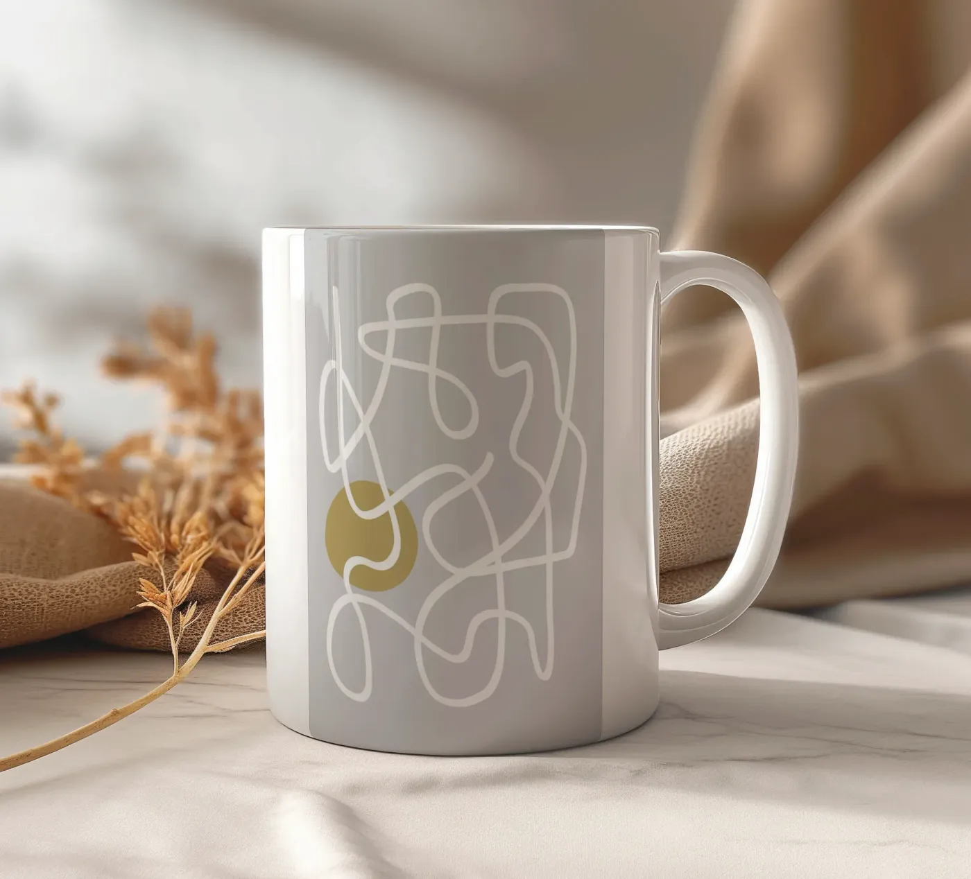 Scribbles 1 ceramic mug by Studio Memb