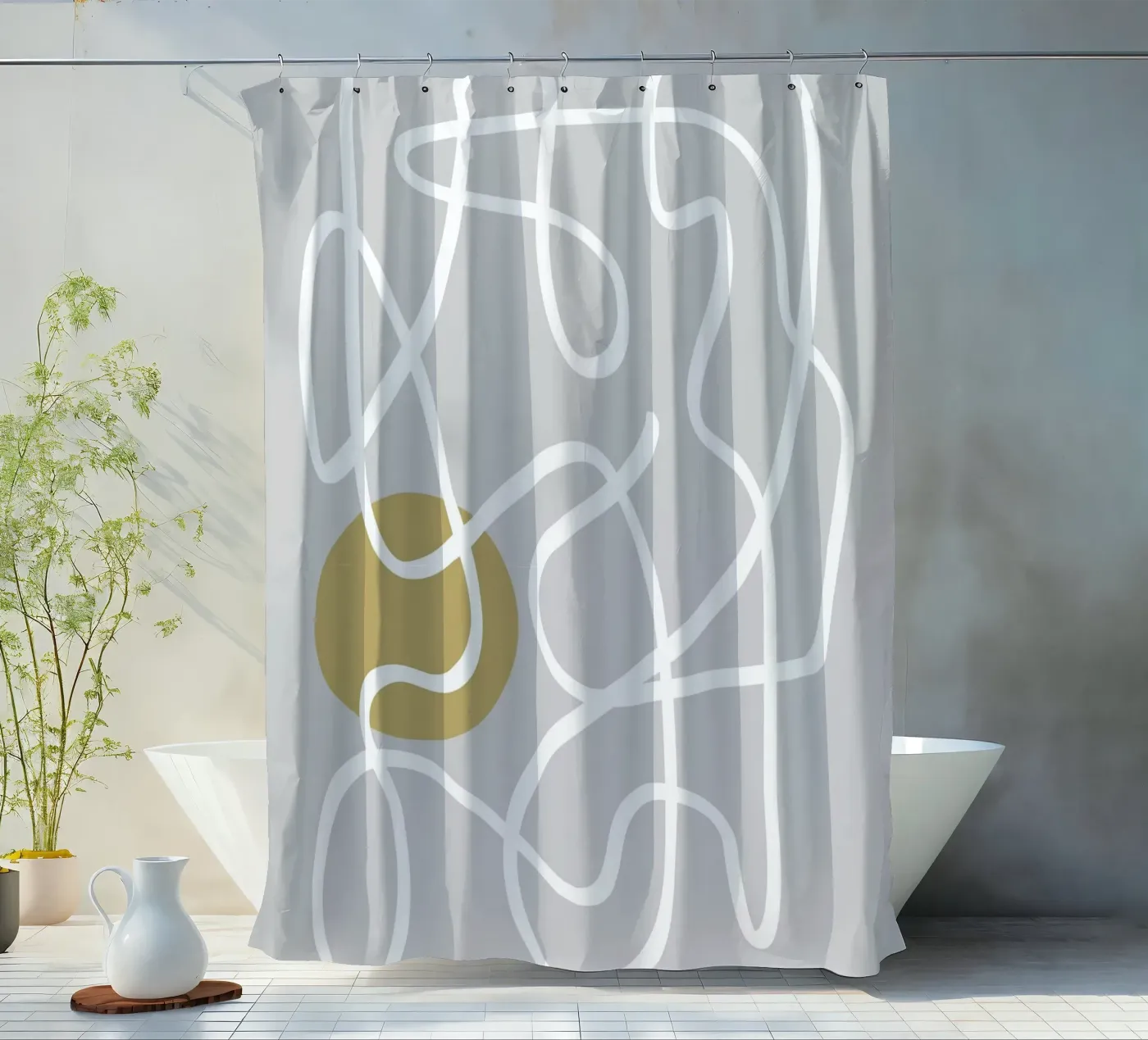Scribbles 1 Duschvorhang von Studio Memb