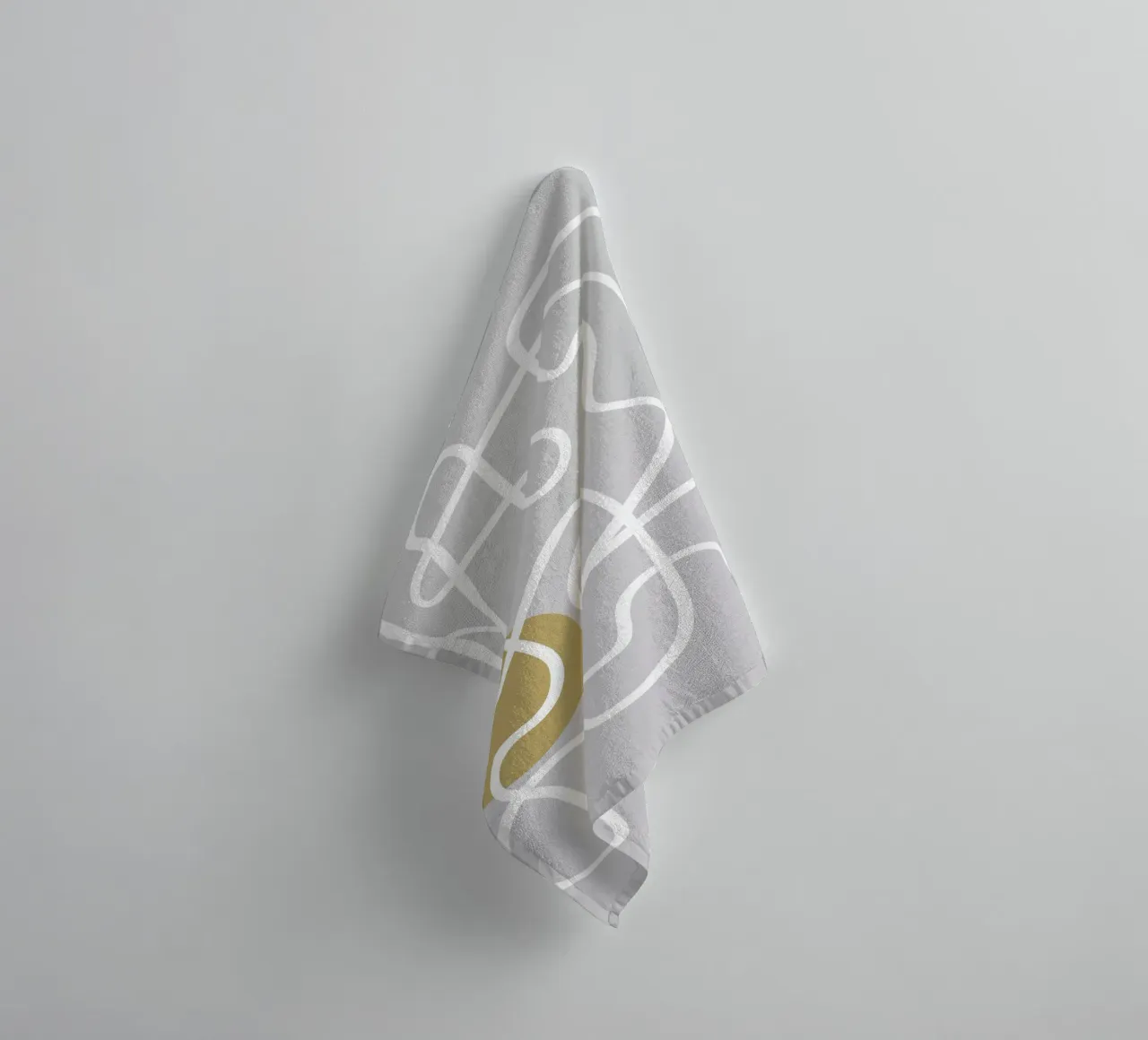 Scribbles 1 badhanddoek van Studio Memb