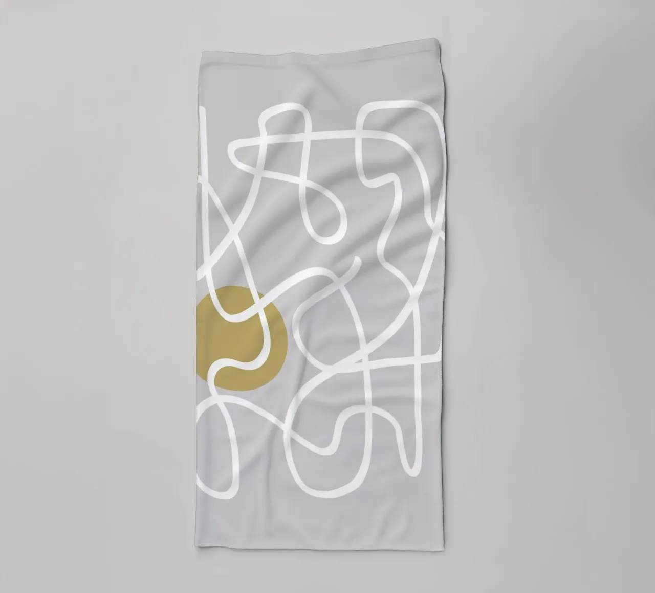 Scribbles 1 badhanddoek van Studio Memb