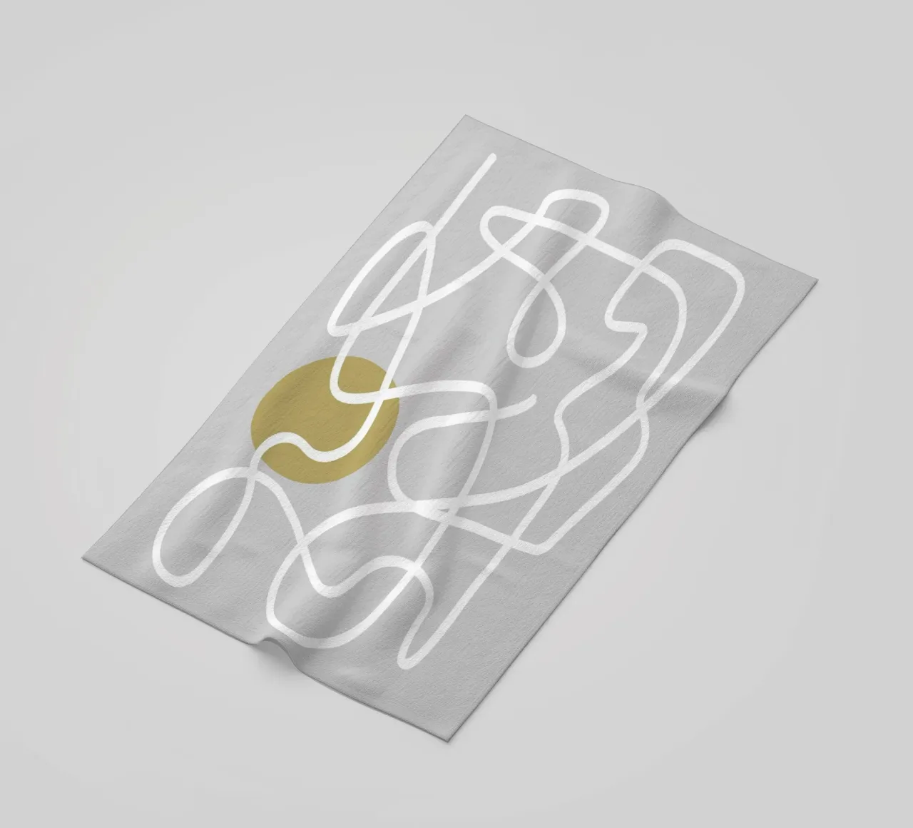 Scribbles 1 strandhanddoek van Studio Memb