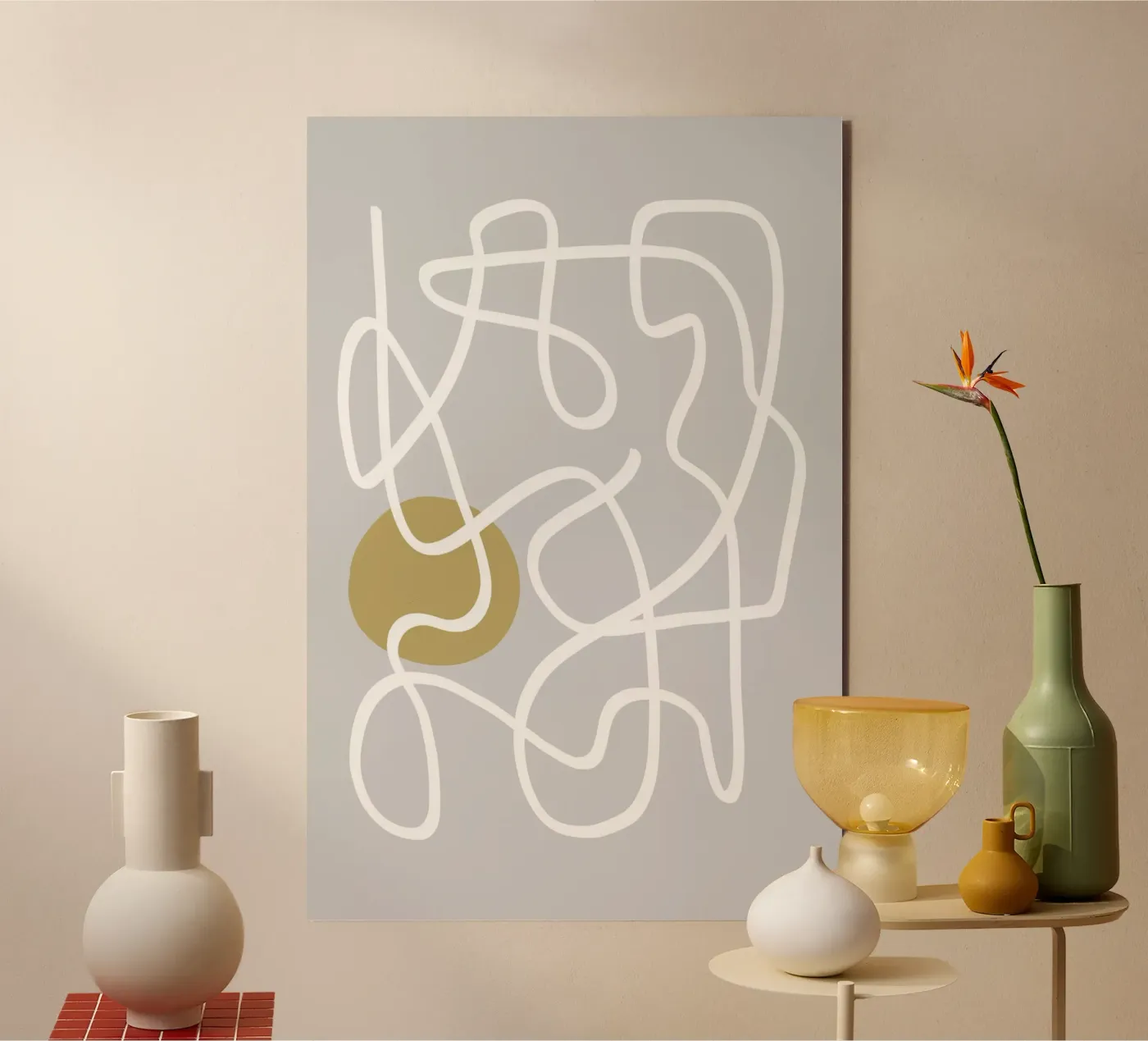 Scribbles 1 forex-plaat van Studio Memb