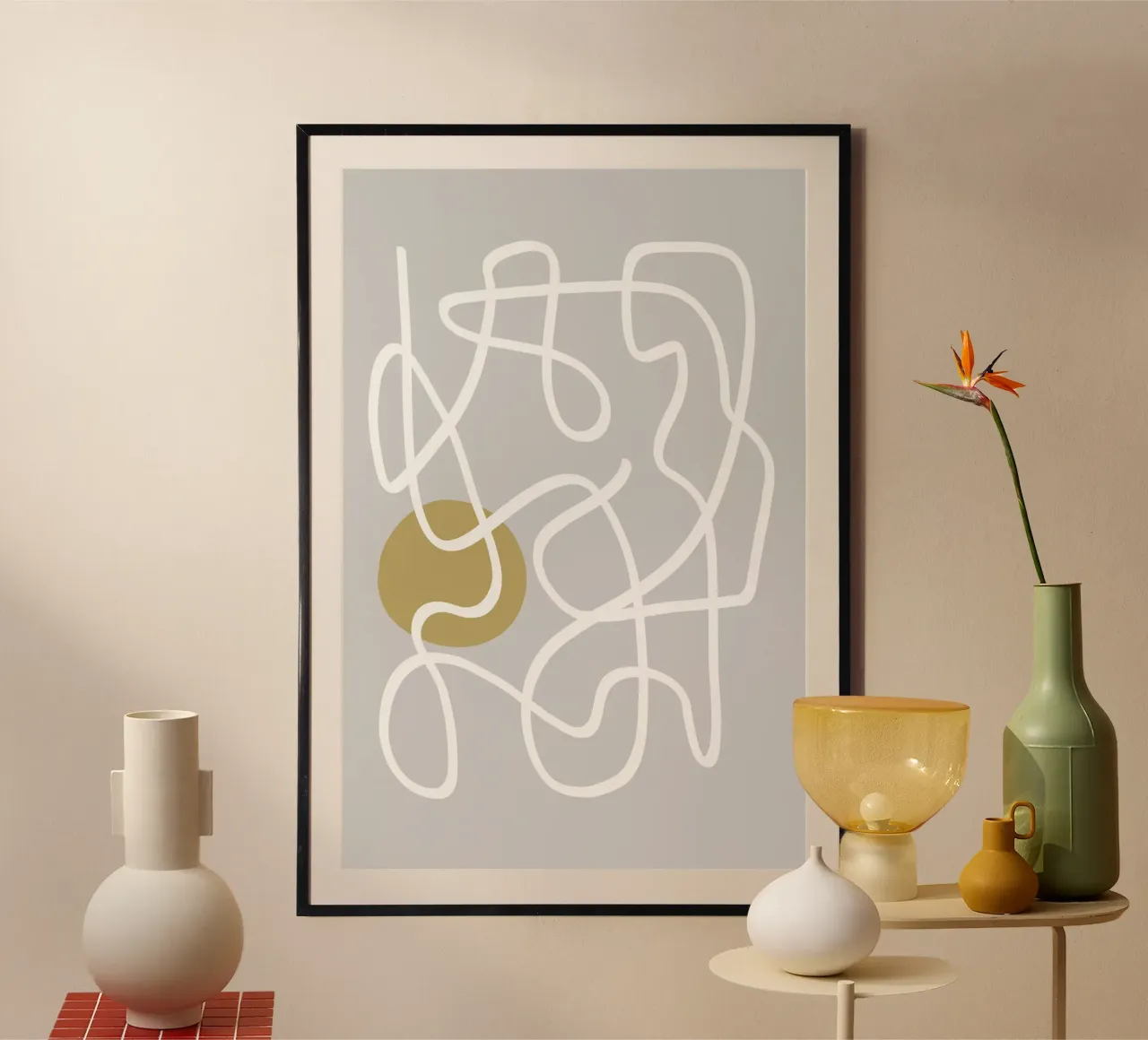 Scribbles 1 poster van Studio Memb