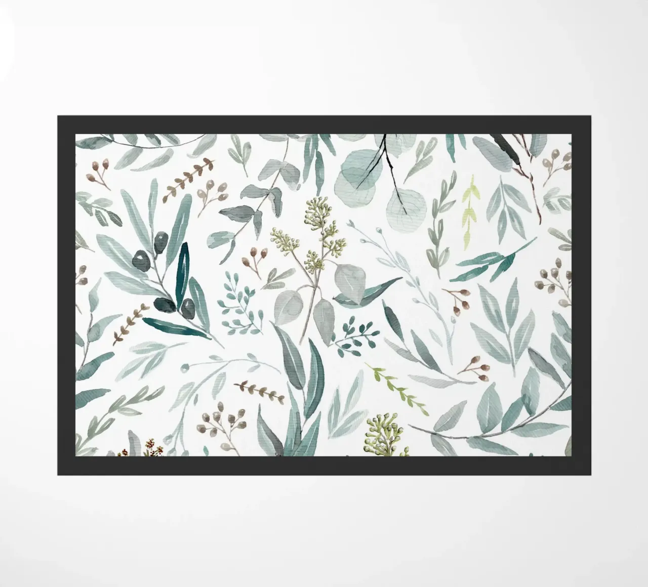Eucalyptus Leaves Boho Pattern zerbino da anisillustration