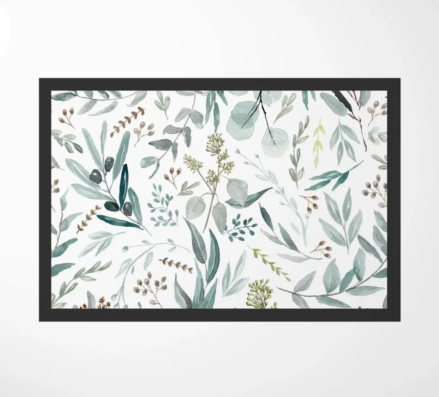 Eucalyptus Leaves Boho Pattern zerbino da anisillustration