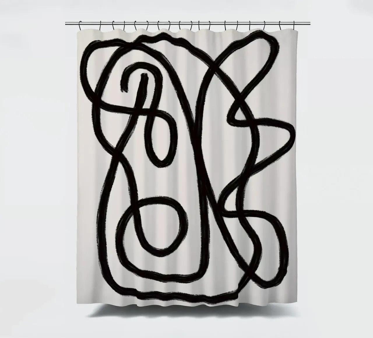 Scribbles 2 douchegordijn van Studio Memb