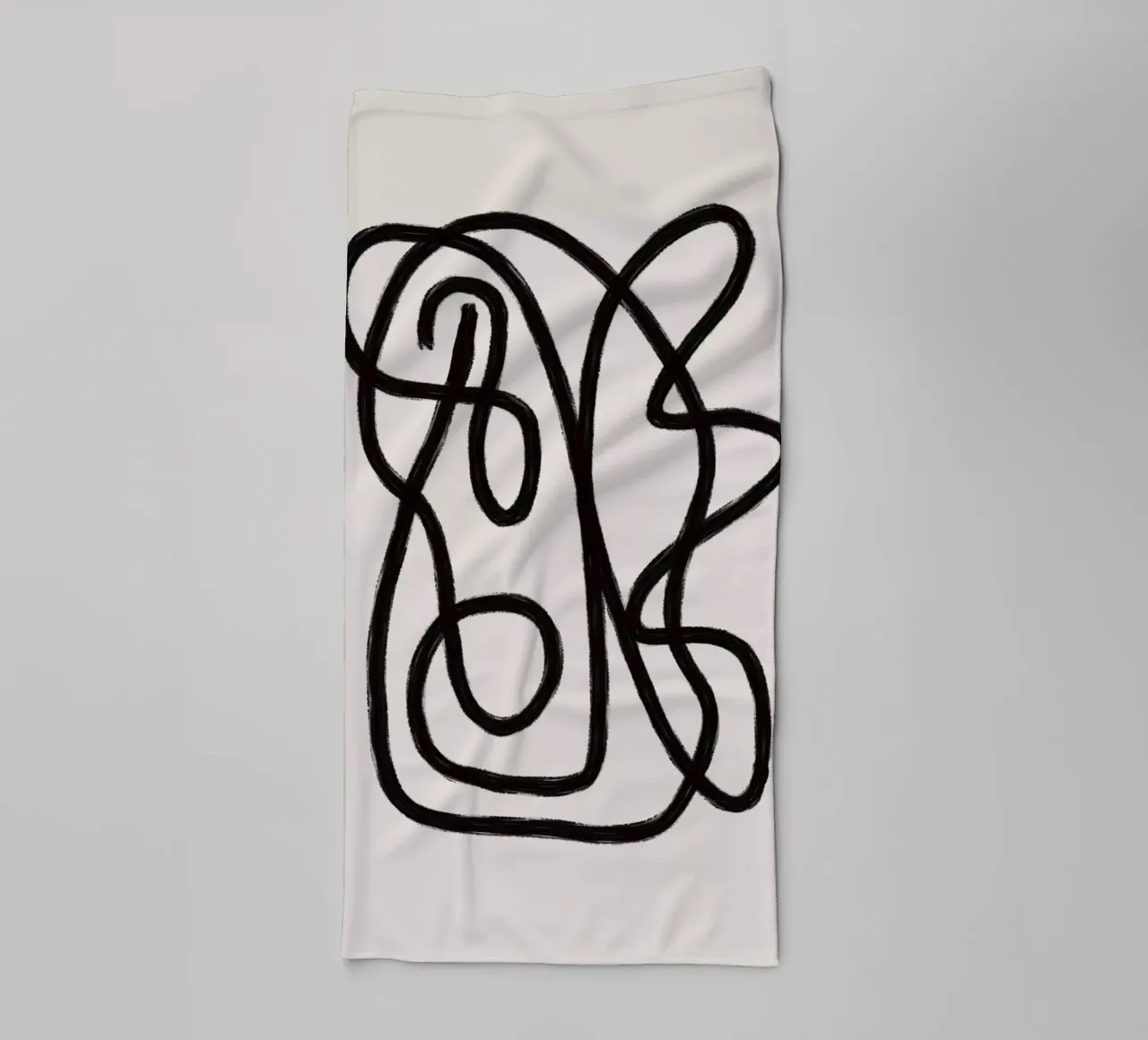 Scribbles 2 badhanddoek van Studio Memb