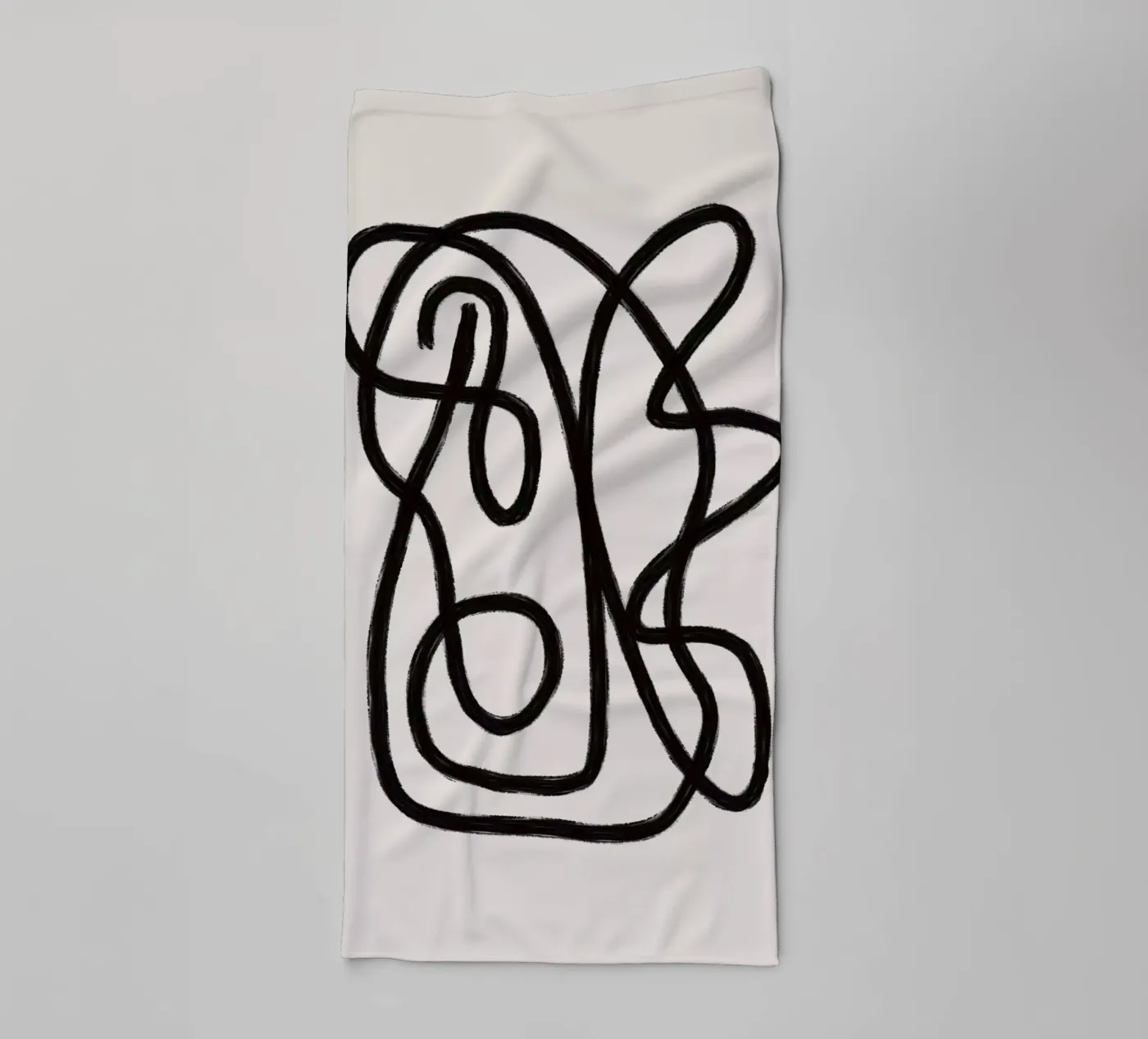 Scribbles 2 badhanddoek van Studio Memb