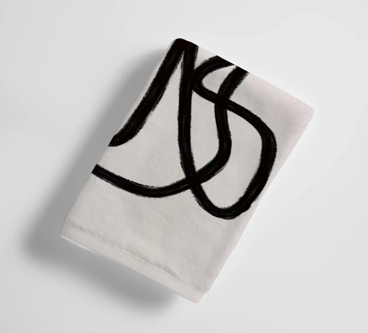 Scribbles 2 badhanddoek van Studio Memb