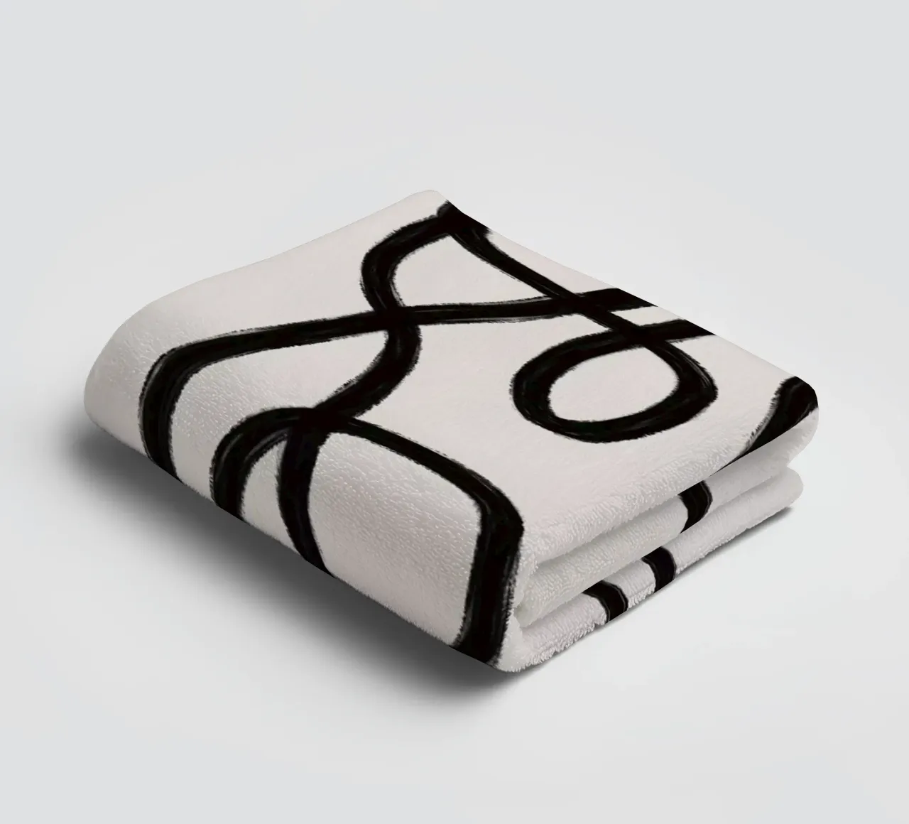 Scribbles 2 badhanddoek van Studio Memb