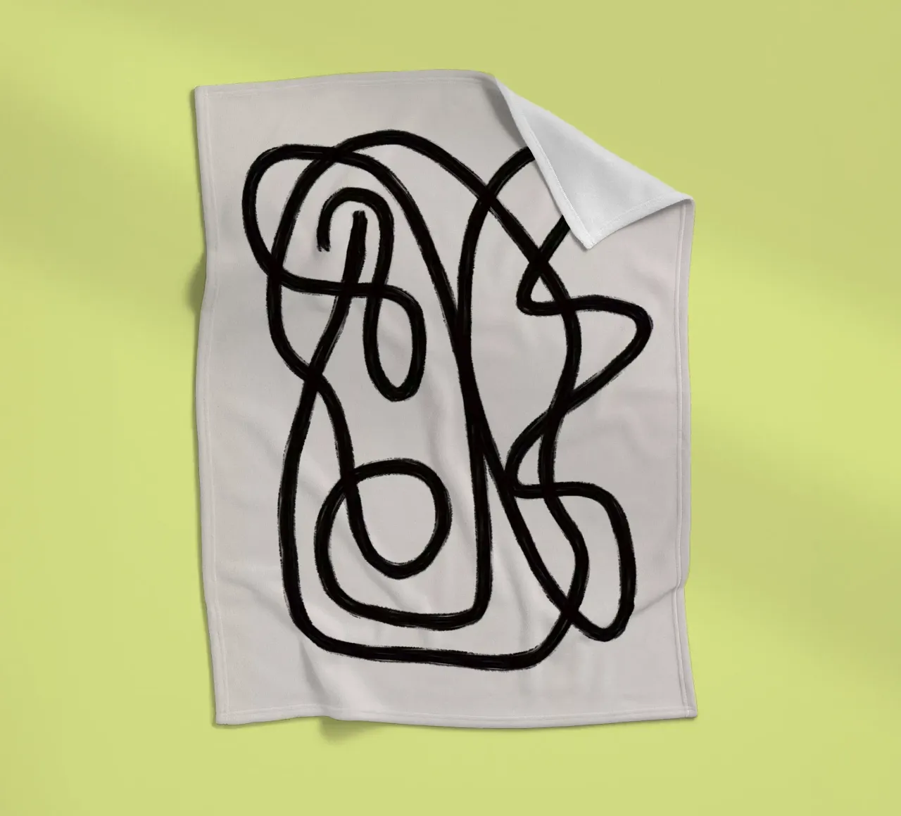 Scribbles 2 fleecedeken van Studio Memb