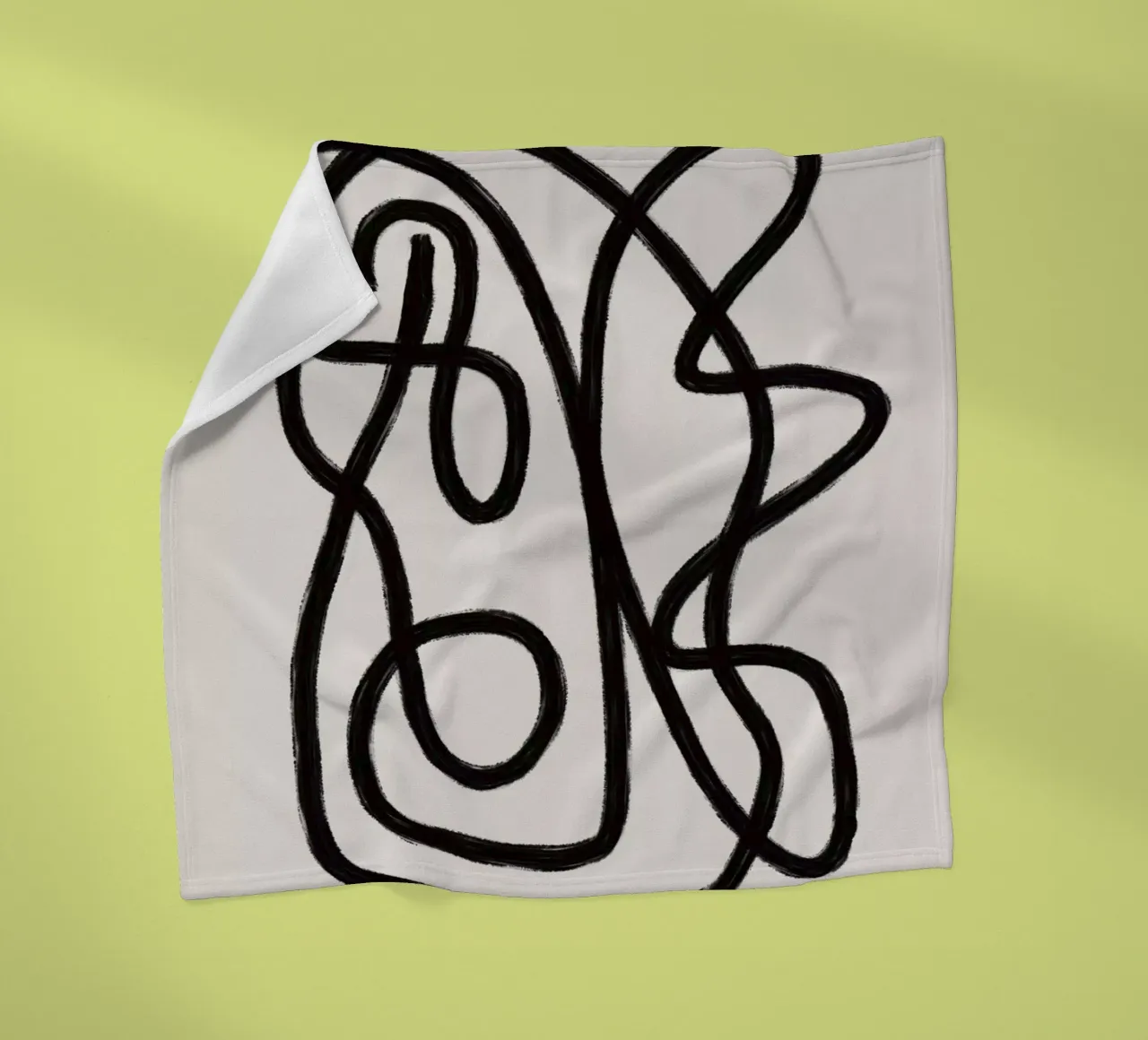 Scribbles 2 fleecedeken van Studio Memb