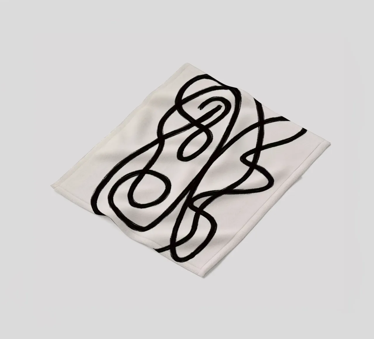 Scribbles 2 fleecedeken van Studio Memb