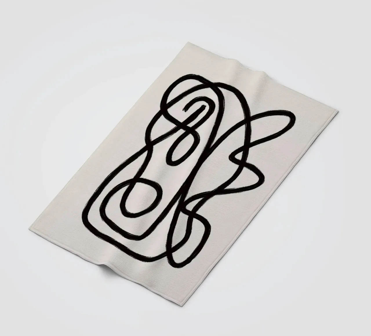 Scribbles 2 fleecedeken van Studio Memb