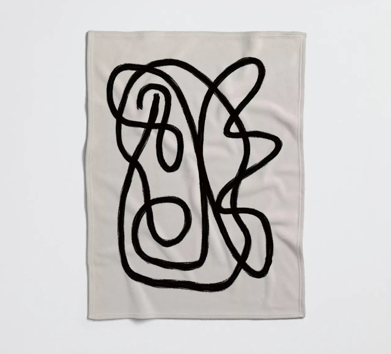 Scribbles 2 fleecedeken van Studio Memb