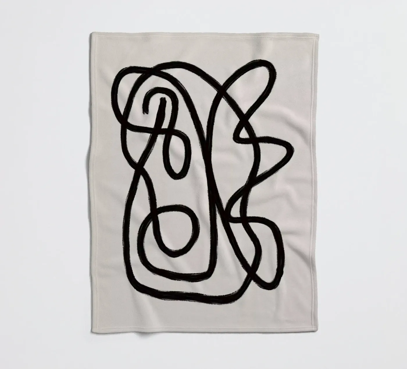 Scribbles 2 fleecedeken van Studio Memb