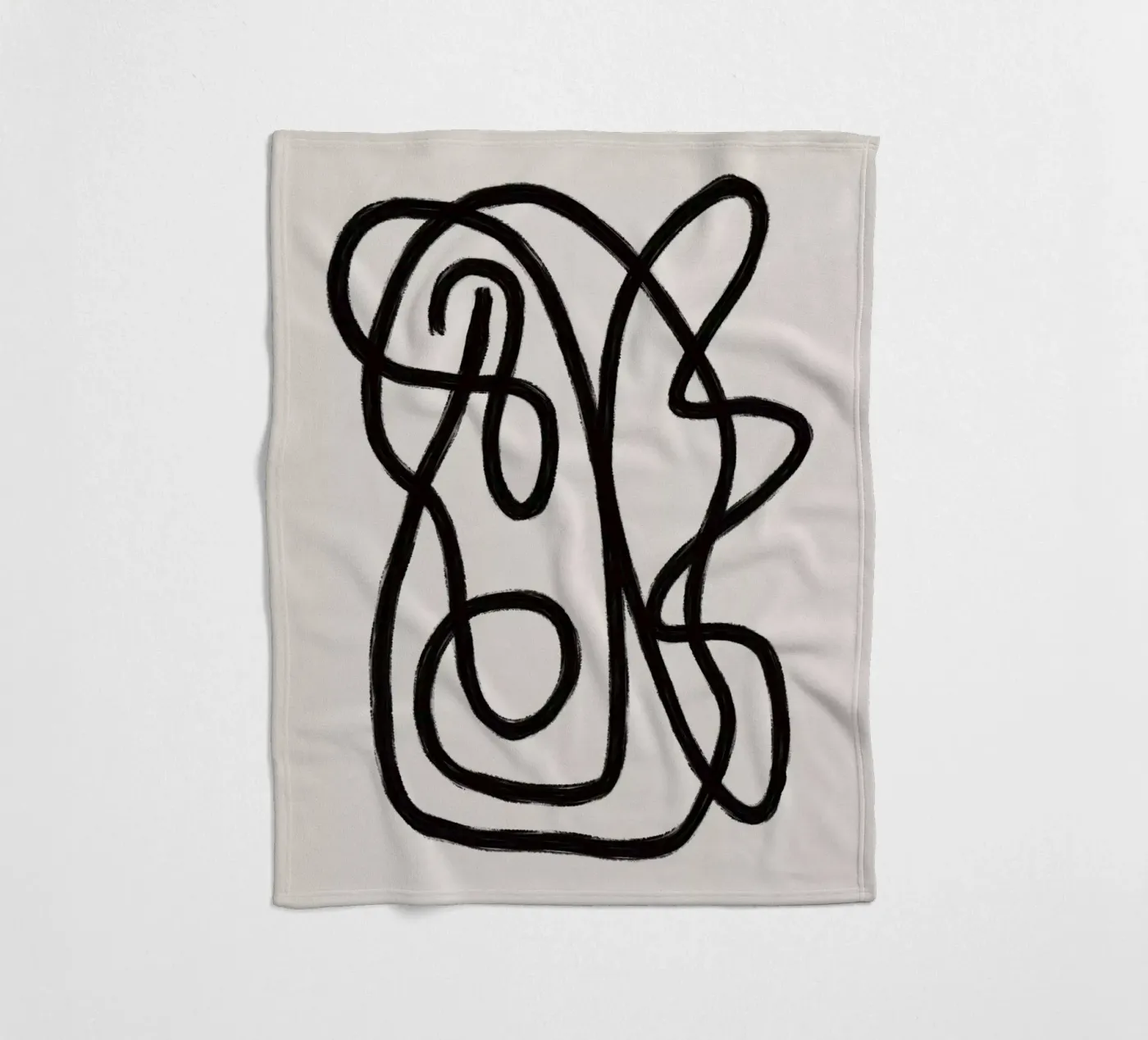 Scribbles 2 fleecedeken van Studio Memb