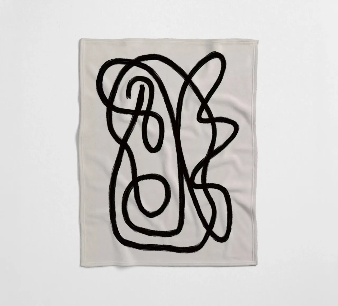 Scribbles 2 fleecedeken van Studio Memb