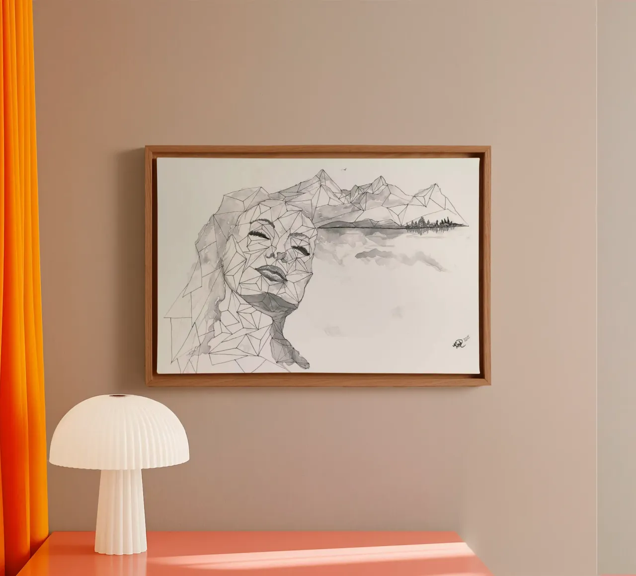 I am a Dreamer tela con Cornice a cassetta da Larissa van der Laan