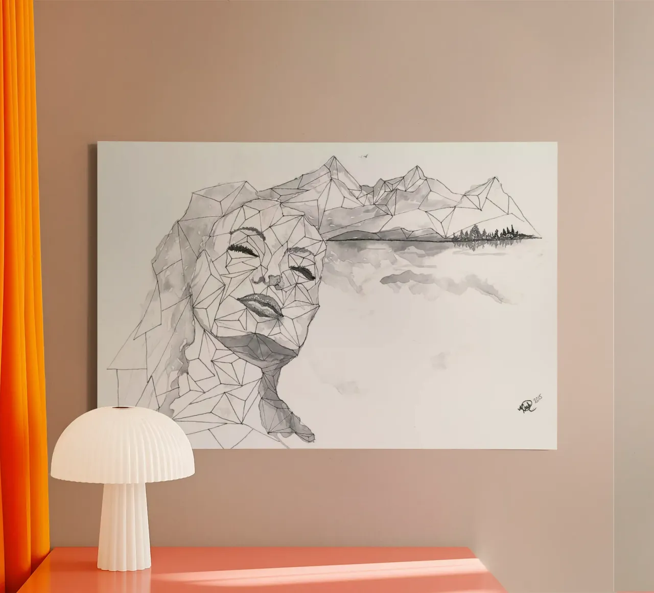 I am a Dreamer tela con Cornice a cassetta da Larissa van der Laan