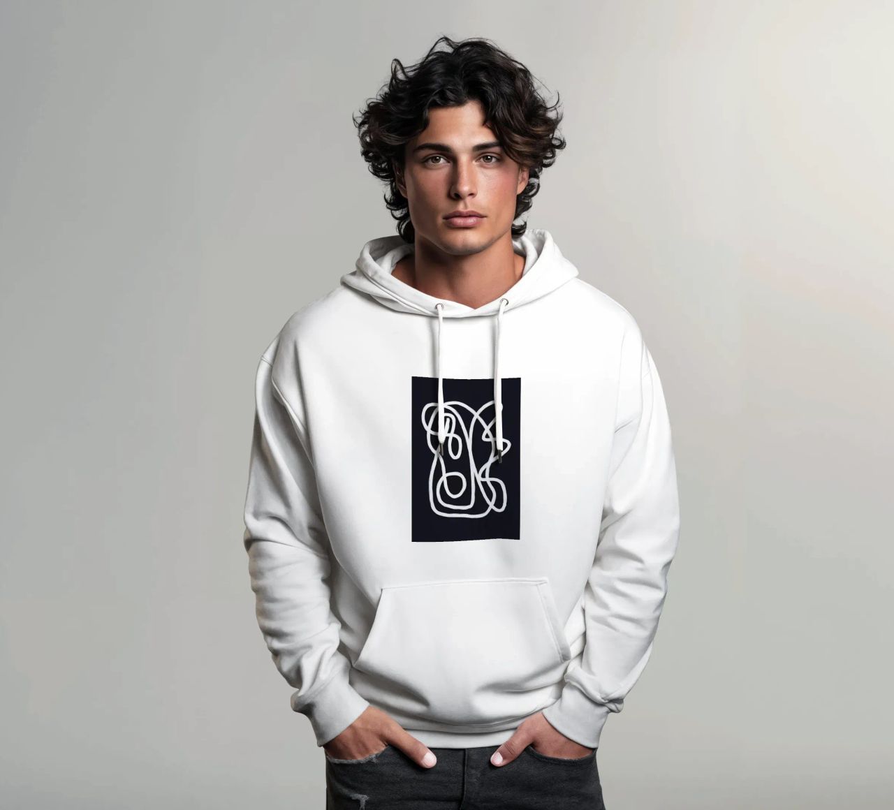 Scribbles 2X felpa con cappuccio da Studio Memb