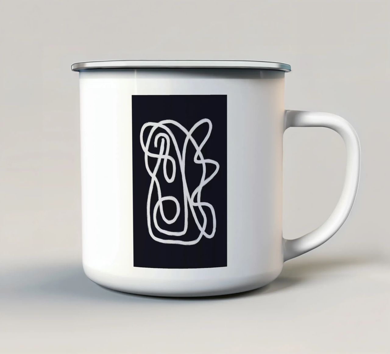 Scribbles 2X tazza in smalto da Studio Memb